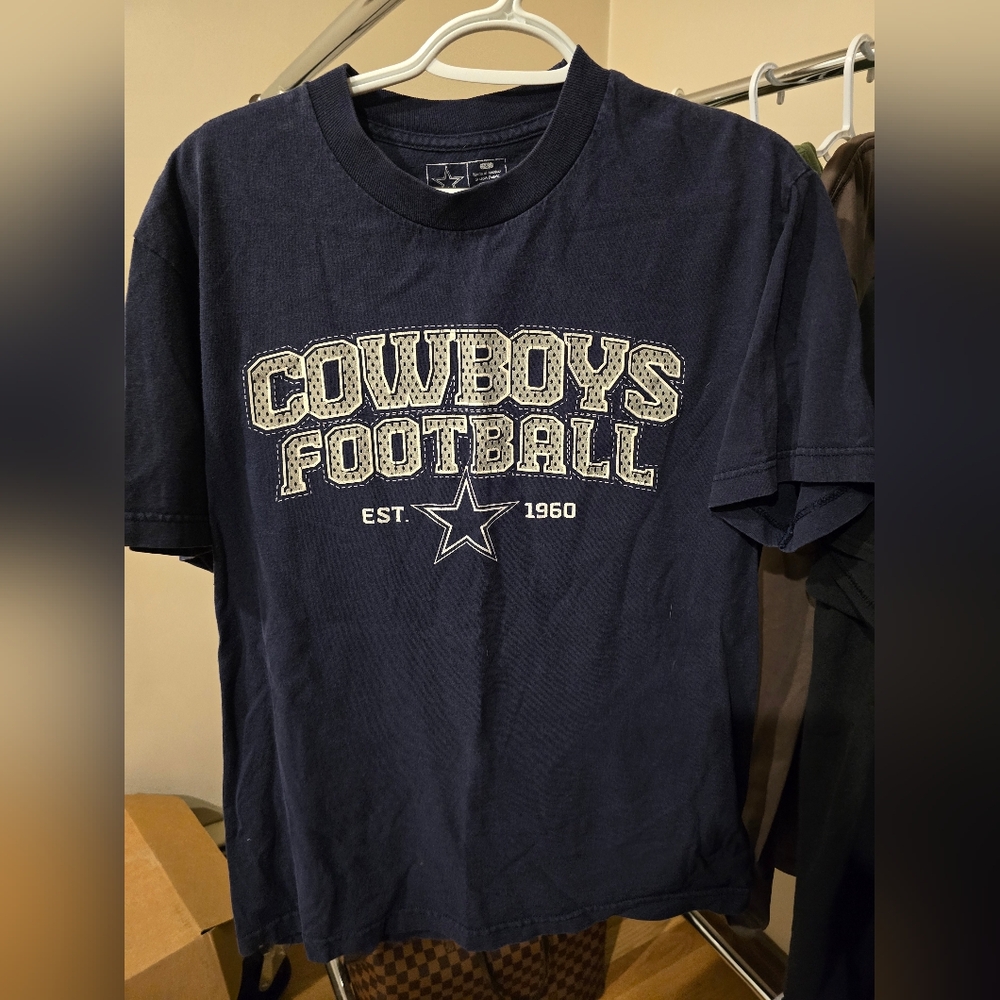 Dallas Cowboys Football Navy T-Shirt Size Small